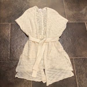 Long knit sweater vest